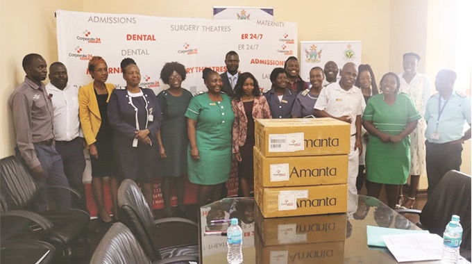 CORPORATE 24 PRIVATE HOSPITAL DONATE PAINKILLERS TO UNITED BULAWAYO HOSPITALS(UBH)